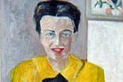 Portrait of Simone de Beauvoir by Helene de Beauvoir reproduced by kind permission of Claudine Monteil
