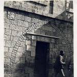 Fifth Station of the Cross. Simon the Cyrenian is forced to carry the Cross.