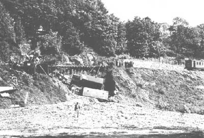 Llangollen Canal burst its banks