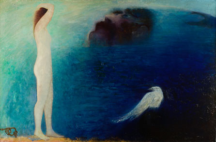 Ivor Davies, Branwen 1999. Oil on canvas 122 x 183cm © Ivor Davies, courtesy of The National Library of Wales
