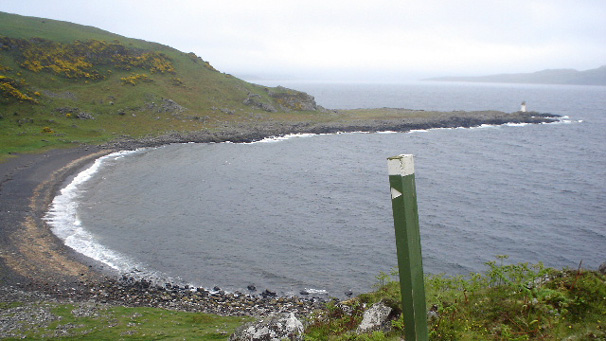 "We were assured that we would be able to see the the Sleeping Warrior of Arran, the opal-green Cumbraes set in a sapphire Firth of Clyde and the distant Ailsa Craig. In the event, we could only just see the Rubh'an Eun Lighthouse through the gloom."