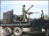 Tropas leais ao governo interino somali