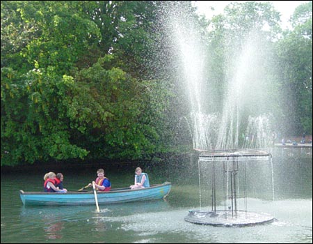 On the boating lake
