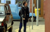 Scott arrives home