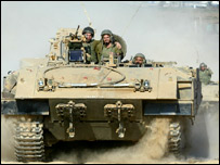 Tanque de Israel em Gaza