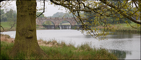 The lakes at Kedleston