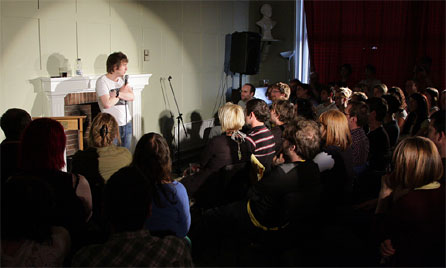 Elis James performing at Machynlleth in 2011. Photo: Ed Moore, Edshots