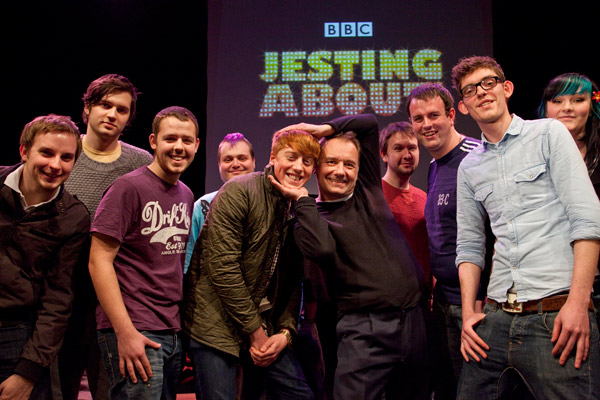 Bob Mortimer at the Jesting About launch