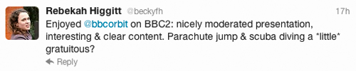 comment from @bbcorbit twitter