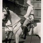 Egyptian mounted policeman in summer dress
