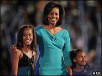 Michelle Obama and children
