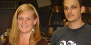 The Parson crew (l-r): Nicole Fitzpatrick - BA; Cal Knightley - SM.