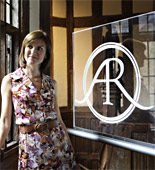 Fiona Bruce (above) meets a Royal visitor at Dumfries House