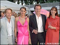 David Ross, Shelley Ross, David Cameron and Samantha Cameron