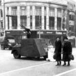 Anti Aircraft Gun at Hastings town centre, from Hastings Reference Library's local collection