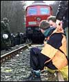 Nuclear waste protest