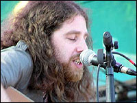 Carl Woodford on stage at the Beached festival