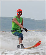 Water ski racer at Weston