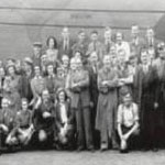 Staff of Fisher Ludlow and Betty outside Queens Head Dawley