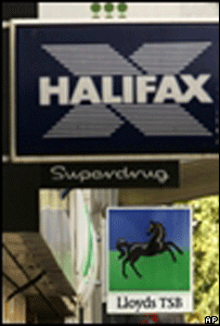 Signs of Lloyds and Halifax