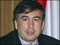 Cumhurbaşkanı Mihail Saakaşvili