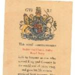 For Sacrifice in the War 1939-1945