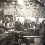 Celebration of the Coronation of George VI in 1937 at the Pattern Shop of Edger Allen & Co., Tinsley, Sheffield