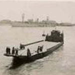 Top left, a 'Z' landing craft in Port Said. Other pictures taken when a passeger on the Empire Battleaxe, a sister ship of the Empire Arquebus.