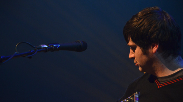 Lau's Kris Drever on vocals and acoustic guitar