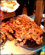 Cured bacon