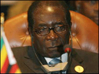 Zimbabwe President Robert Mugabe