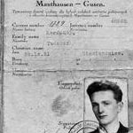 The last of the camps to be liberated was the mother camp of Mauthausen, and camp Gusen on 5th May 1945. The liberating army couldn't believe what they found. Survivors received provisional identification cards. Three months later, Tadek was 23 yrs old and still only weighed 4 stone 1 lb (26kg)