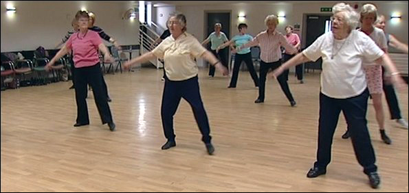 Older people's exercise class