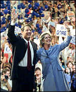 Al Gore se svou ženou Tipper