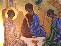 Detail of icon by The Derick Rev Stevenson