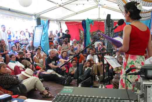 Turkish group Nihavent in the World on your Street tent