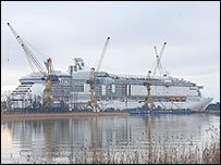 Independence of the Seas under construction