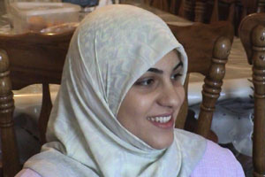 Sama rejoices in the fall of Saddam Hussein's regime in Baghdad