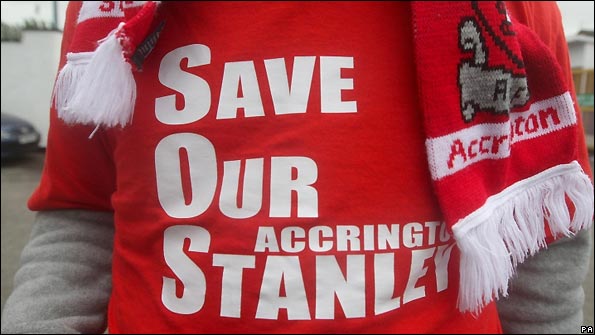 Accrington supporters are determined to save their club