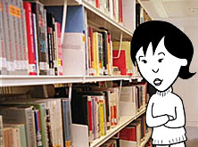 Helen in the library