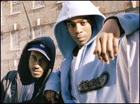 Two guys wearing hoodies