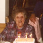 Edward's mum celebrating her 90th birthday in the Templeton Hotel. At the table (L to R) Johnson, David, Mary and Edward. Standing are (L to R) Mary, Olive, Norah and Rachel