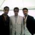 Raj and Pablo looking swish with Ajay Devgan