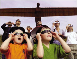 People in front of the Angel of the North: Cover picture of the 2006 Annual Review