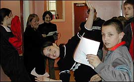 Kids at St Martin's school