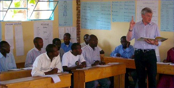 International Development Secretary Andrew Mitchell in Rwanda