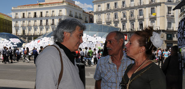 Encuentro en el centro de Madrid con los disidentes excarcelados de Cuba, año 2011. (Foto: Raquel Pérez)