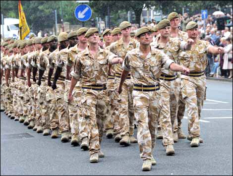 Homecoming parade in Tunbridge Wells