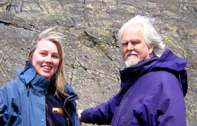 Gabrielle Walker and Prof. Martin Brasier