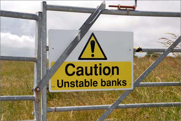 unstable banks sign